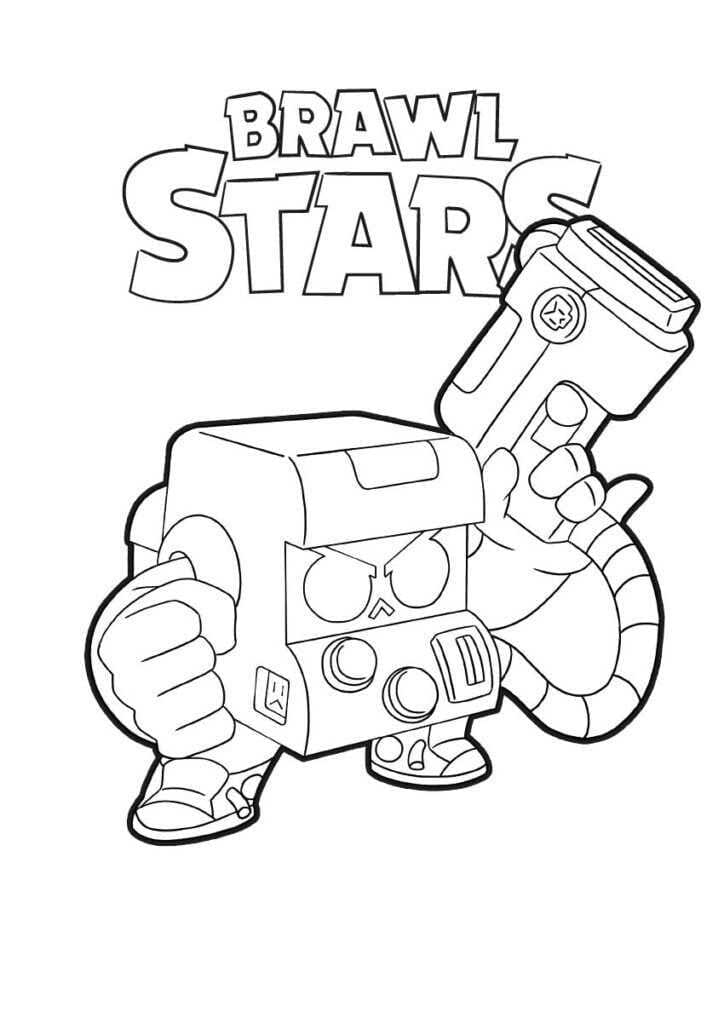 8-Bit di Brawl Stars ausmalbilder