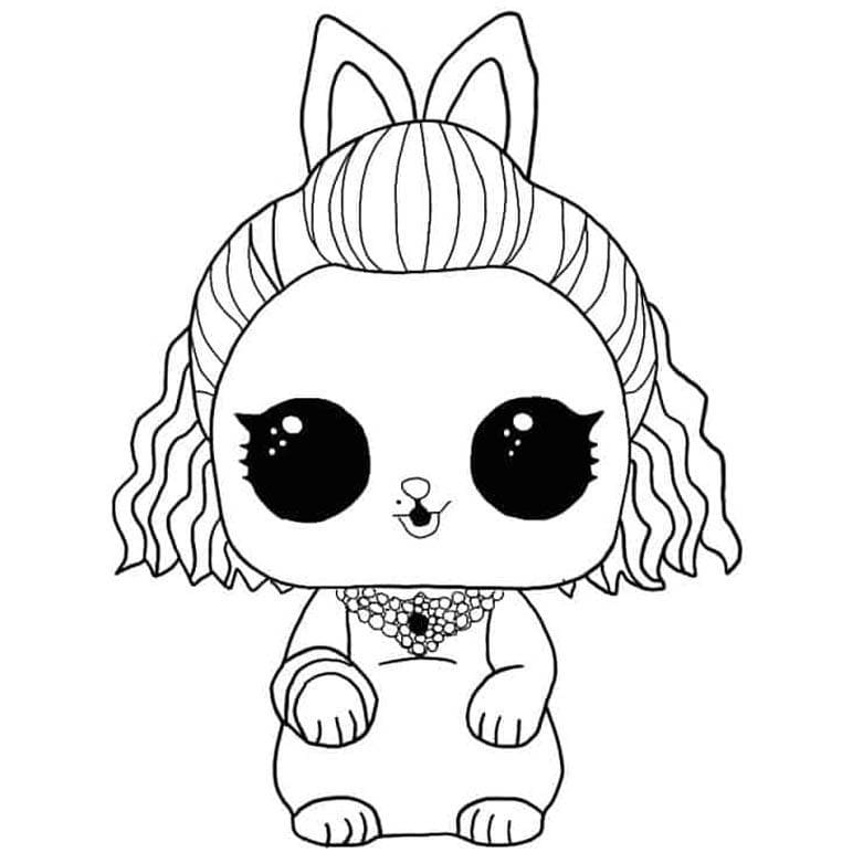 80s Bunny LOL Pets ausmalbilder