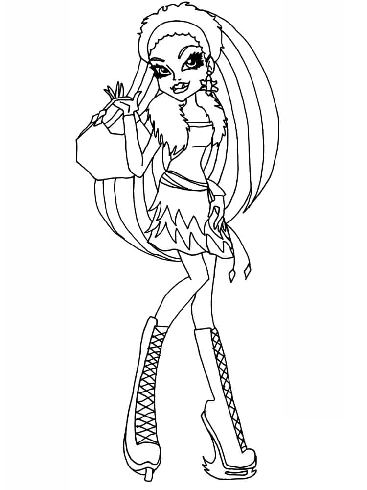 Abbey Bominable di Monster High ausmalbilder