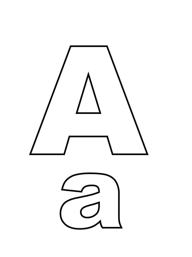 Alphabet Buchstabe A ausmalbilder