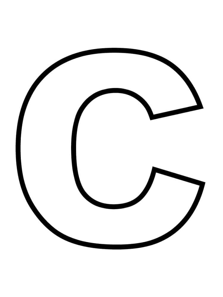 Alphabet Buchstabe C ausmalbilder