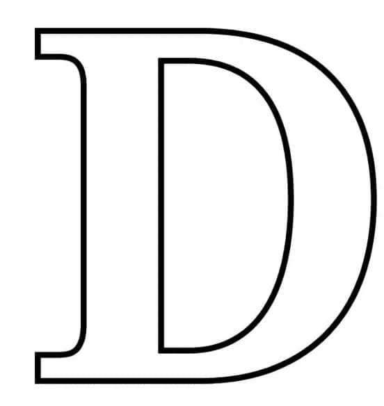Alphabet Buchstabe D ausmalbilder
