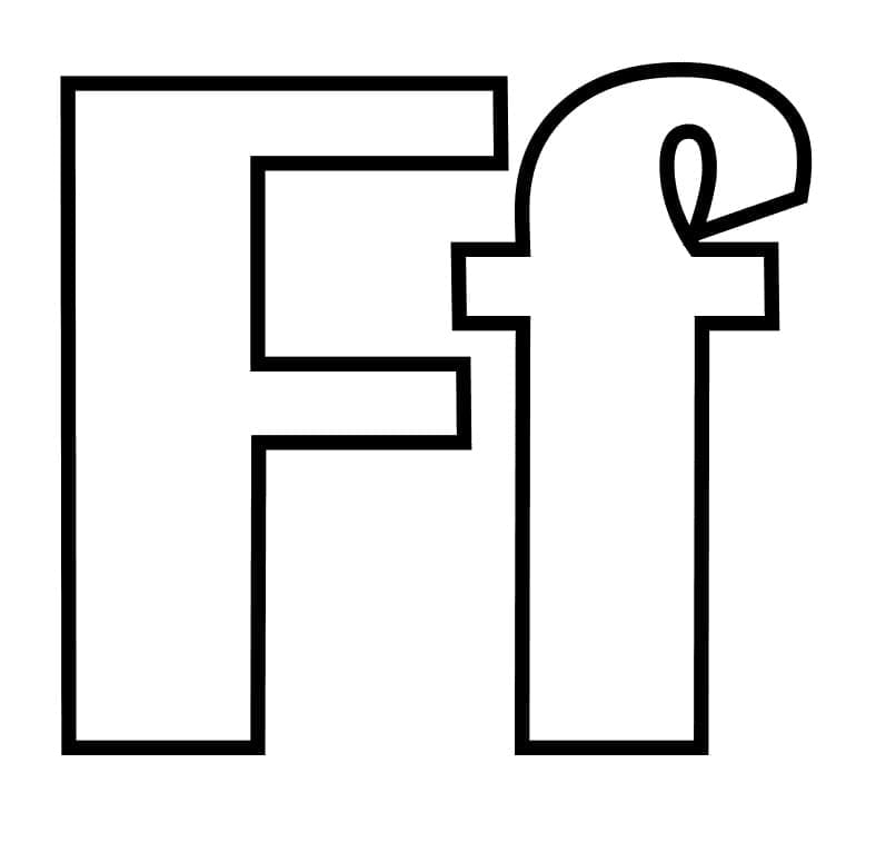 Alphabet Buchstabe F ausmalbilder