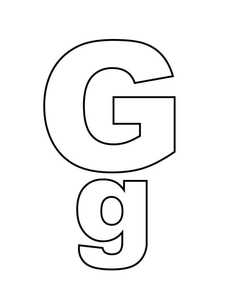 Alphabet Buchstabe G ausmalbilder