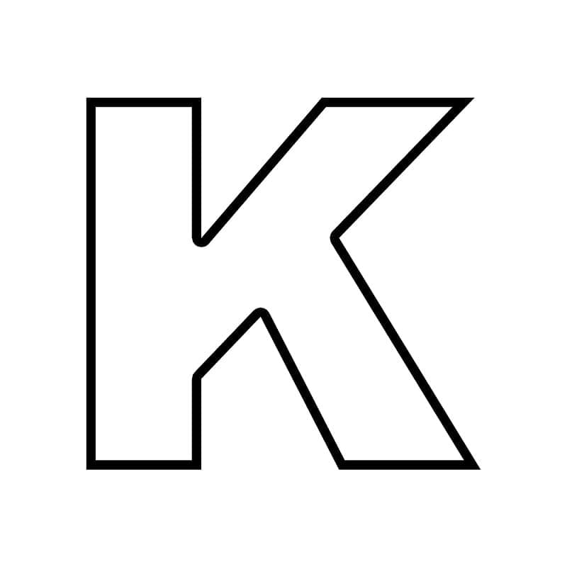 Alphabet Buchstabe K ausmalbilder
