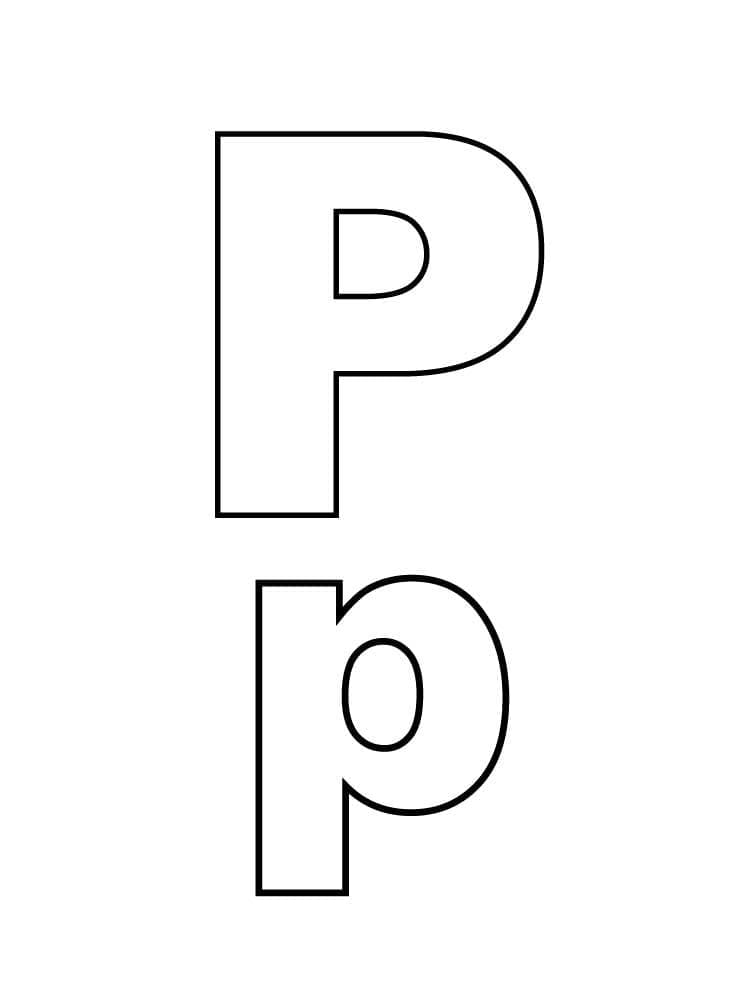 Alphabet Buchstabe P ausmalbilder