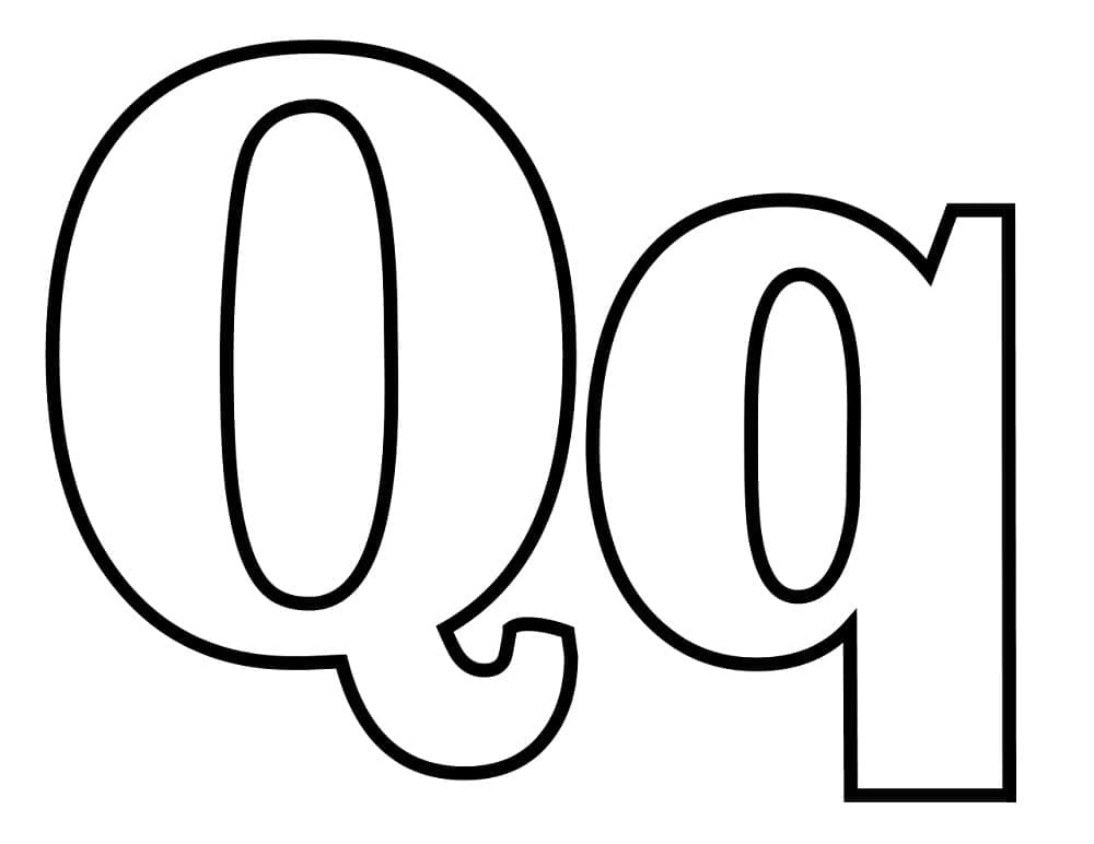 Alphabet Buchstabe Q ausmalbilder