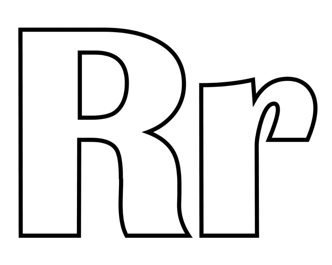 Alphabet Buchstabe R ausmalbilder