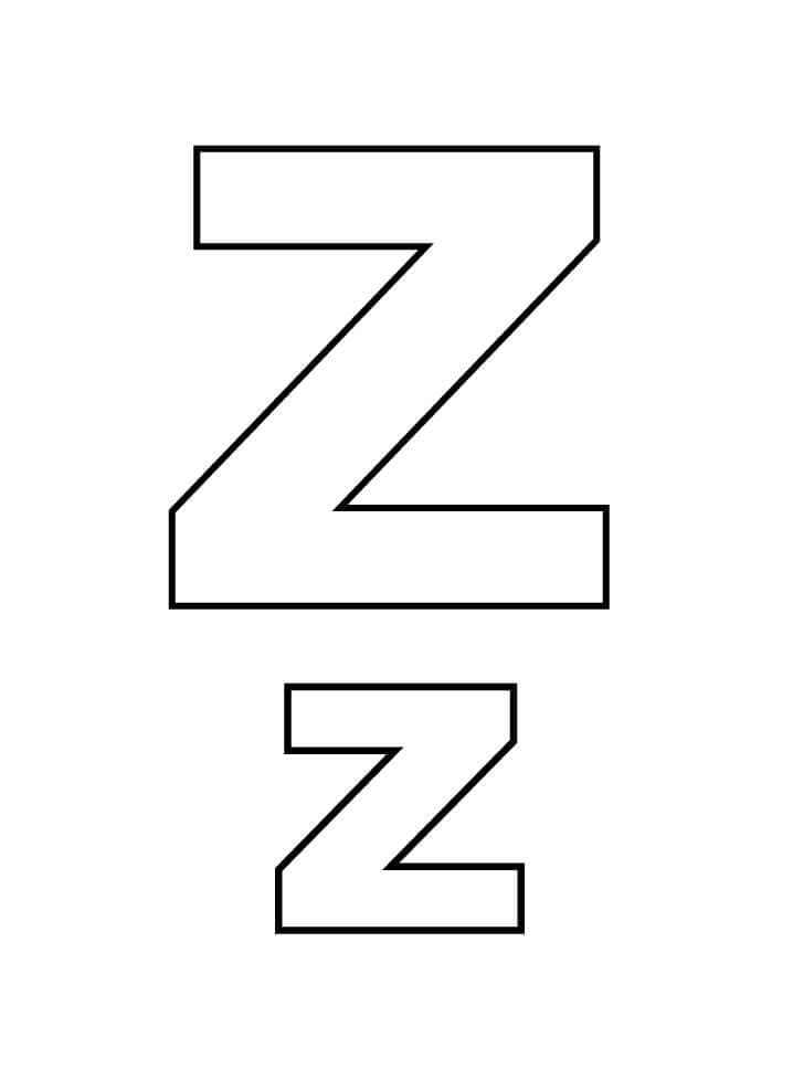 Alphabet Buchstabe Z ausmalbilder