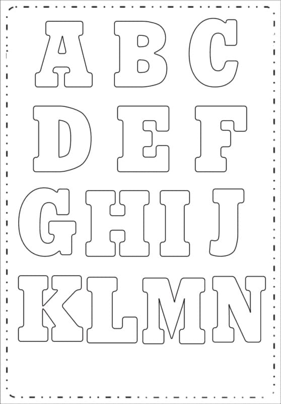 Alphabet kostenlos ausmalbilder