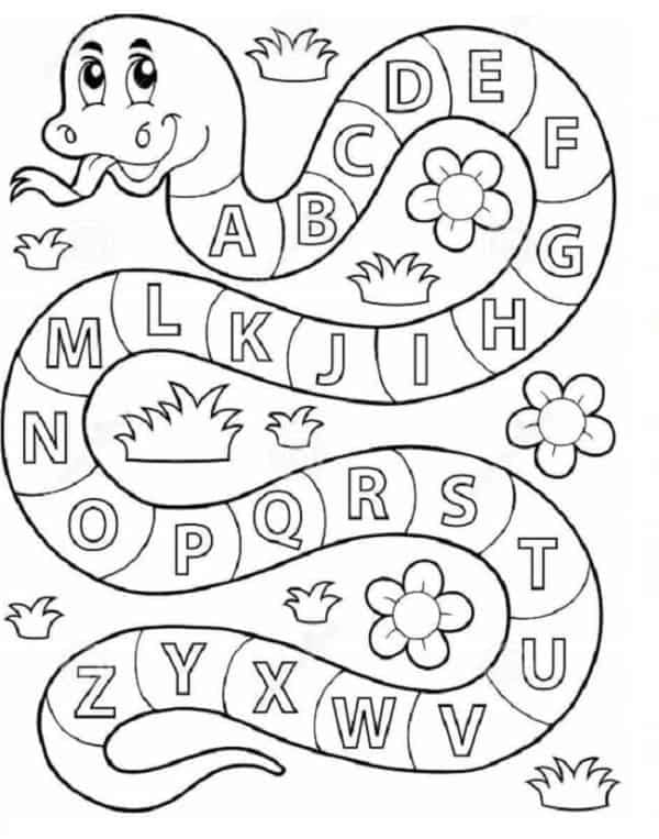 Alphabet zum Drucken ausmalbilder