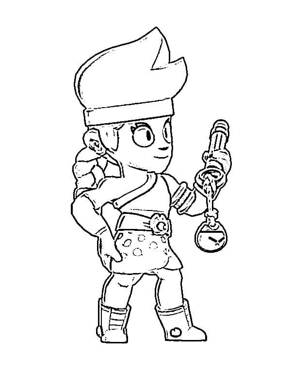 Amber di Brawl Stars ausmalbilder