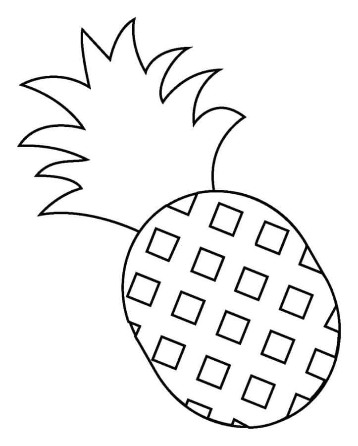 Ananas für 6-jährige Kinder ausmalbilder