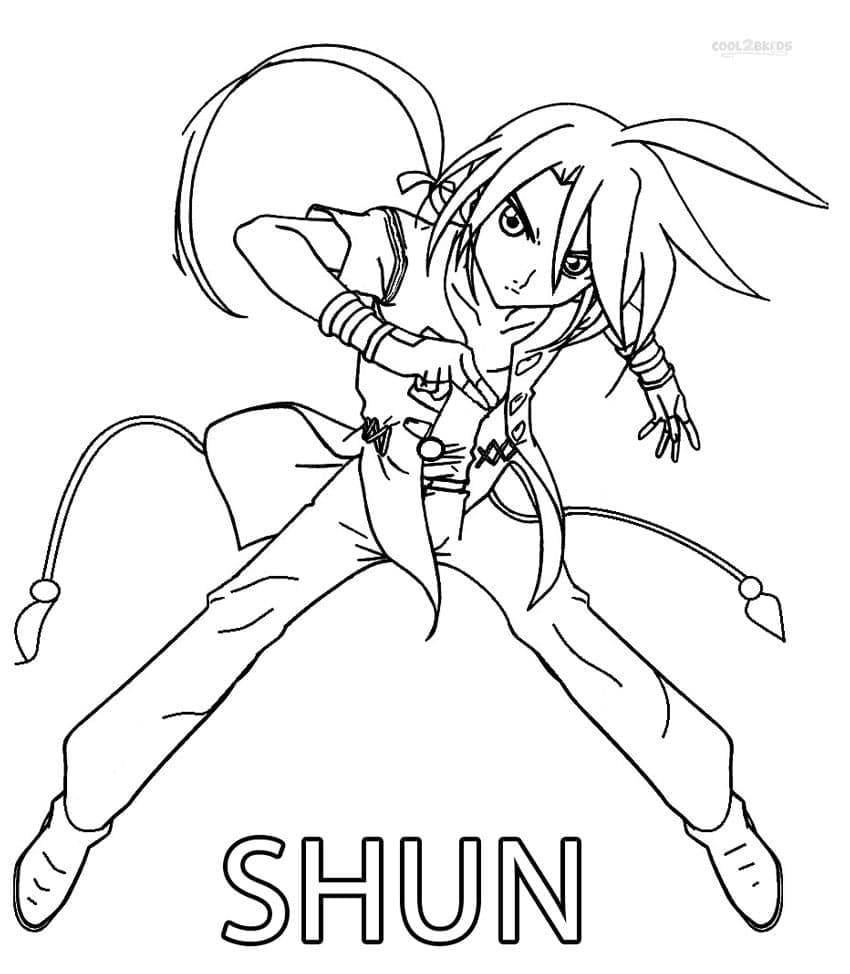 Anime Bakugan ausmalbilder