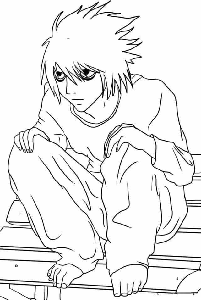 Anime Death Note ausmalbilder