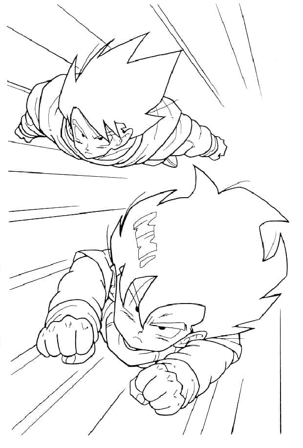 Anime Dragon Ball Z ausmalbilder