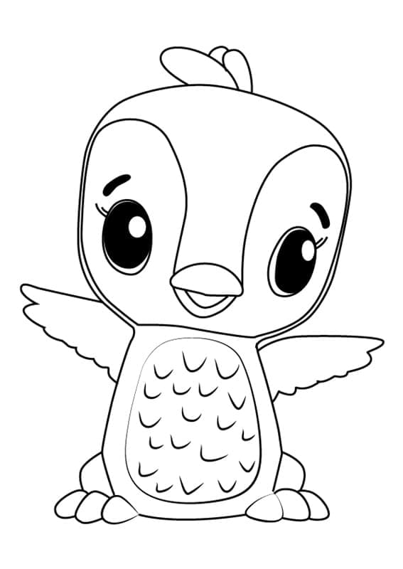 Animierte Hatchimals ausmalbilder