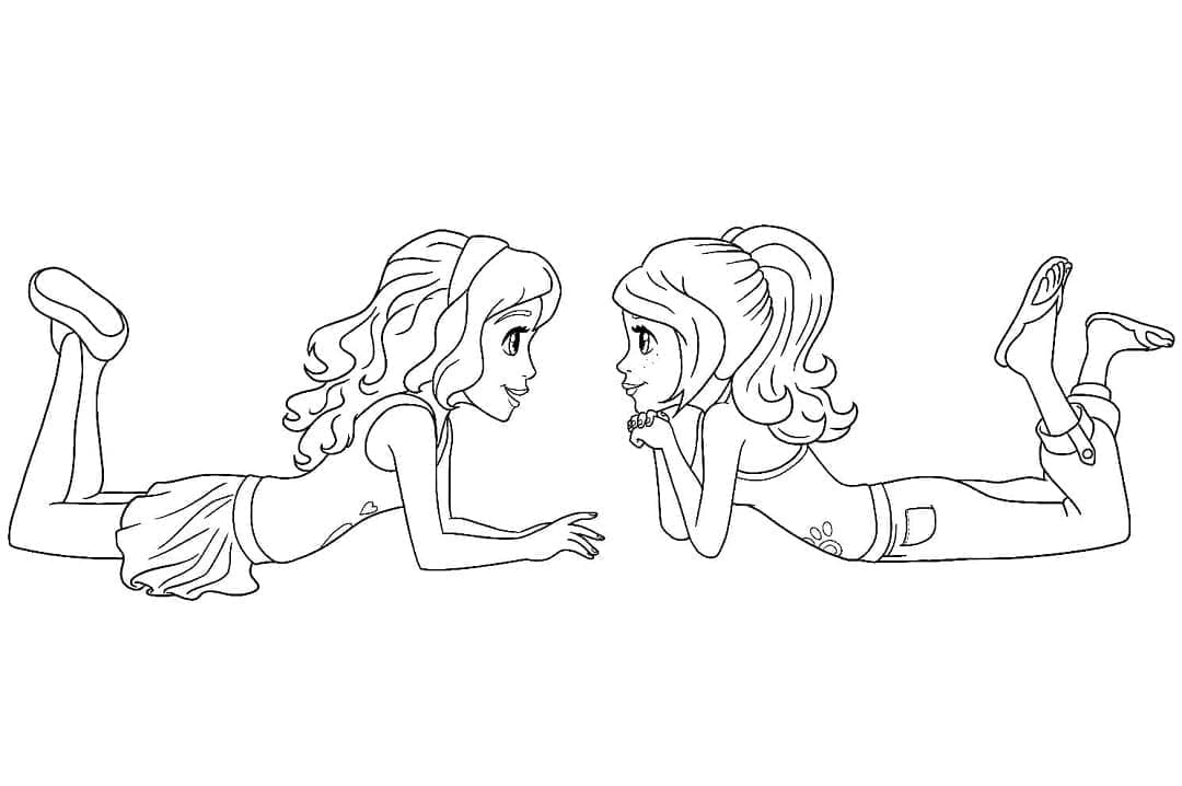 Animierte Lego Friends ausmalbilder