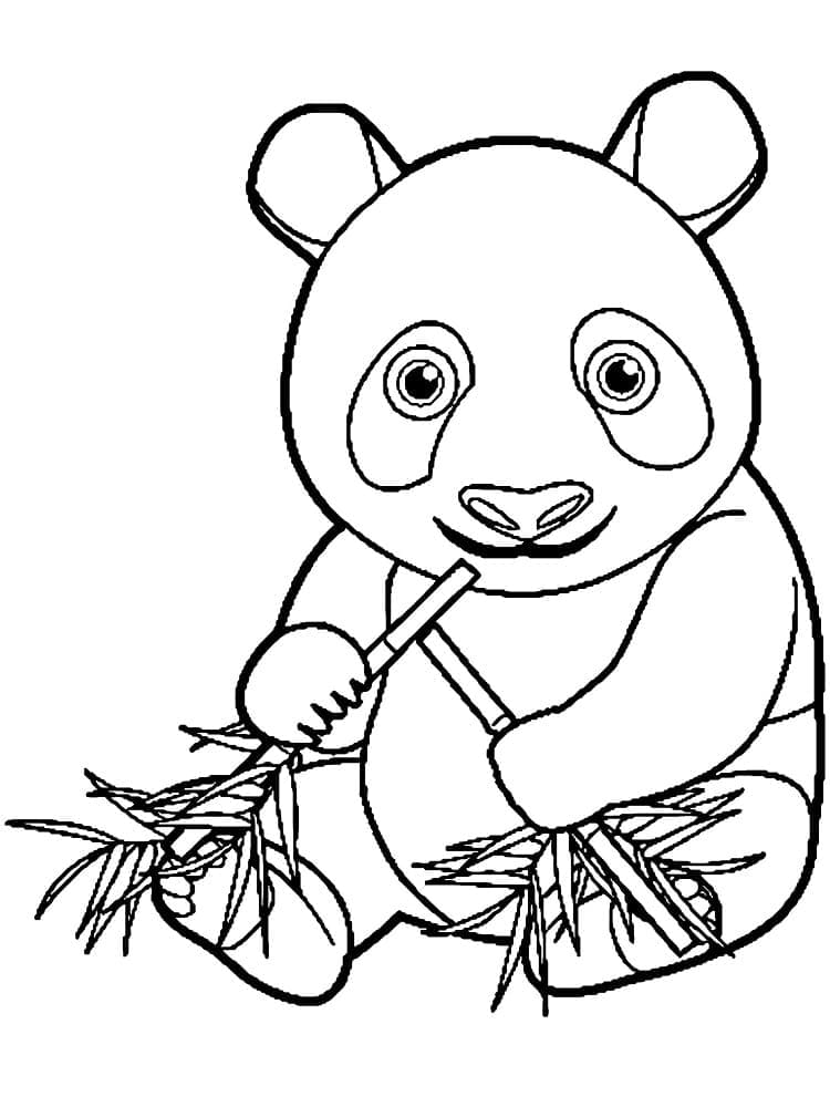 Animierter Panda ausmalbilder