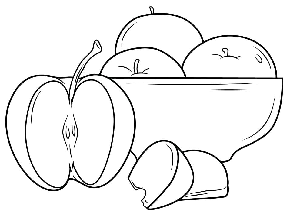 Apfel (1) ausmalbilder