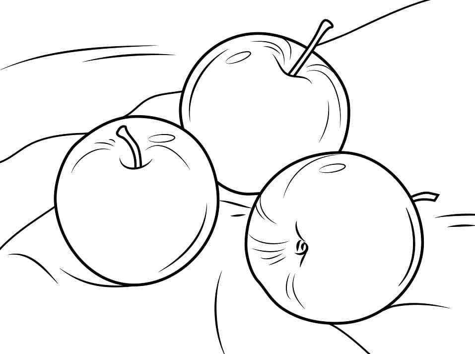Apfel (5) ausmalbilder