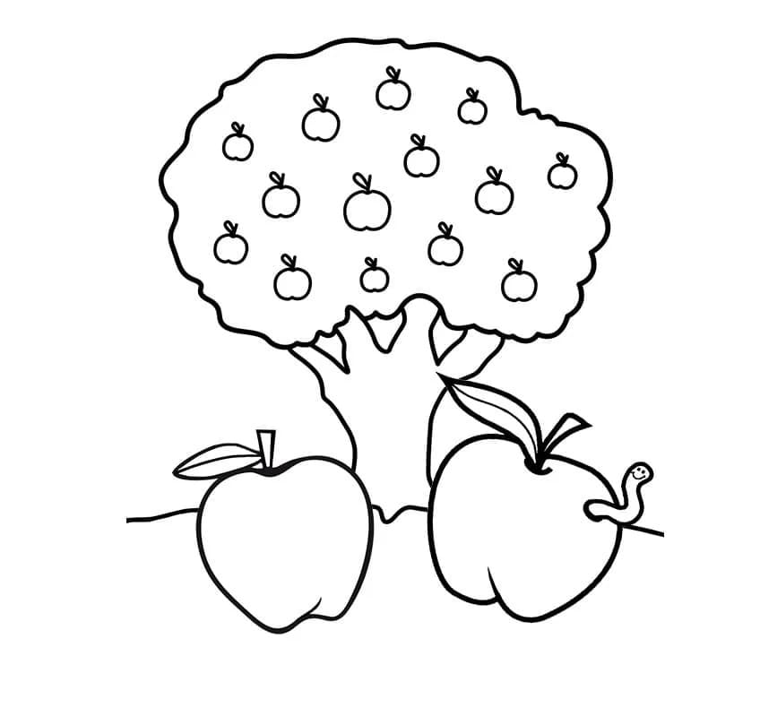 Apfel (6) ausmalbilder