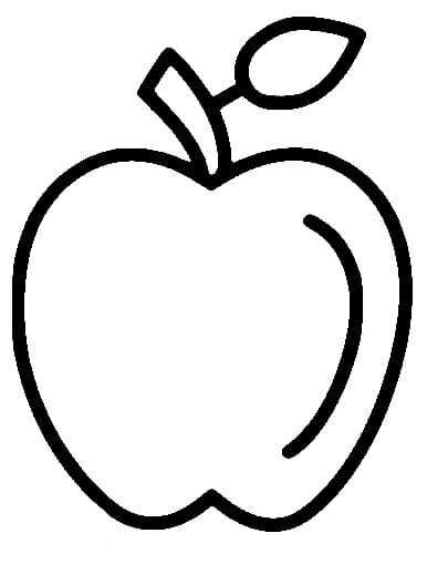 Apfel Bild ausmalbilder