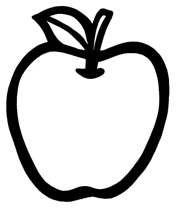 Apfel Frucht ausmalbilder