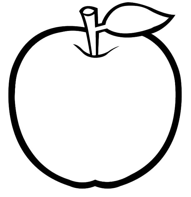 Apfel kostenlos ausmalbilder