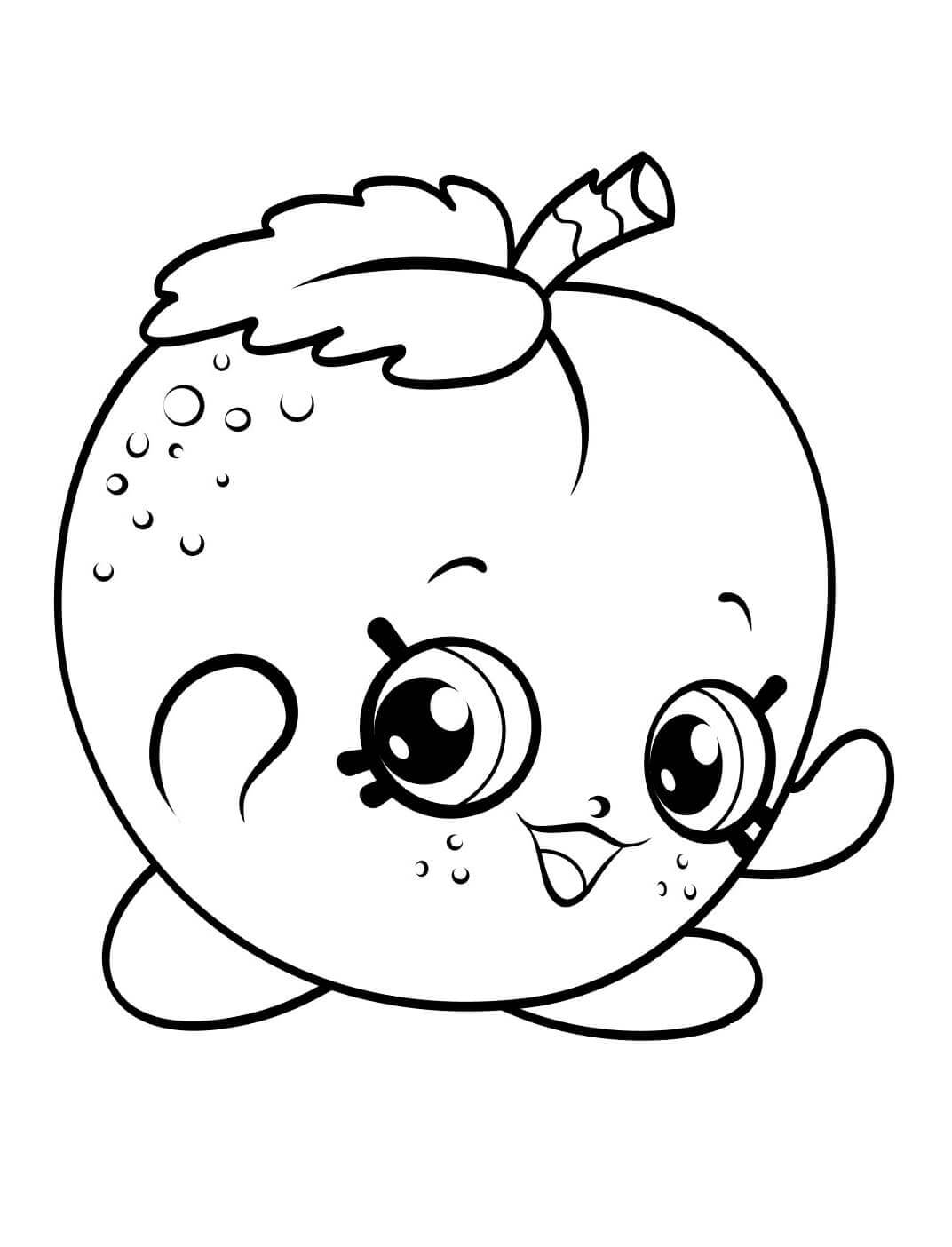 April Apricot Shopkins ausmalbilder