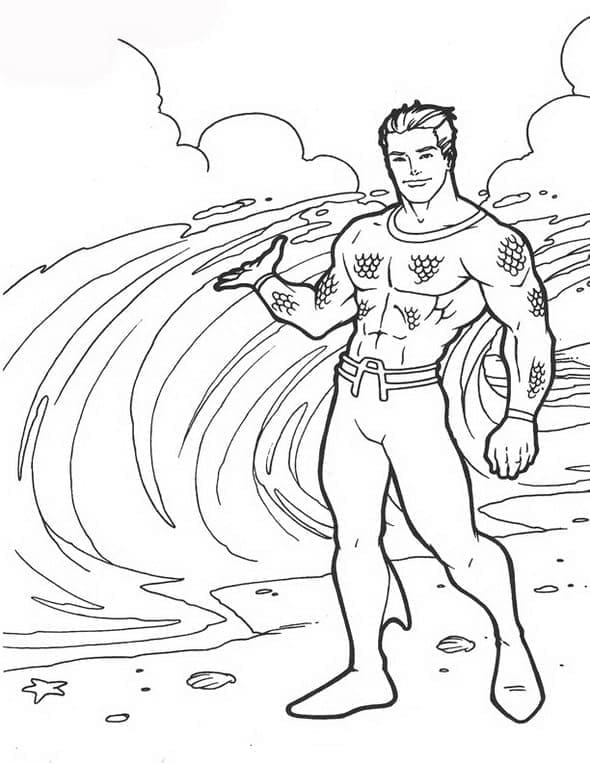 Aquaman Bild ausmalbilder