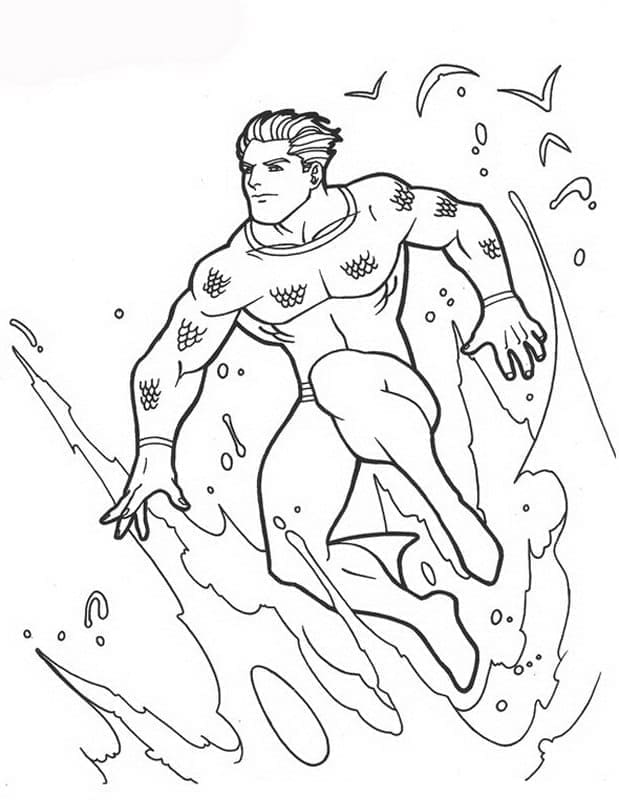 Aquaman DC Superheld ausmalbilder