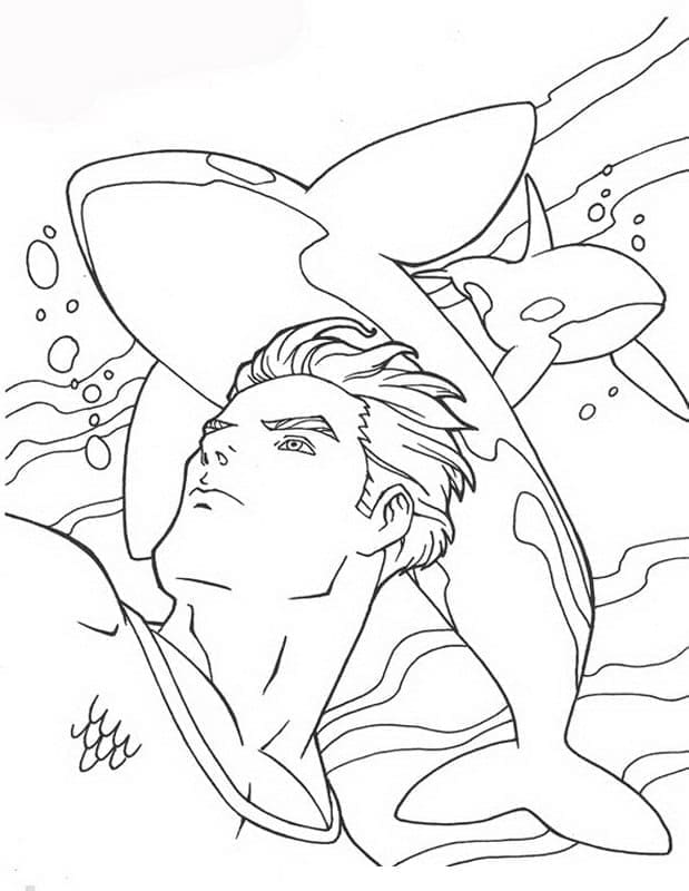 Aquaman Kostenloser für Kinder ausmalbilder