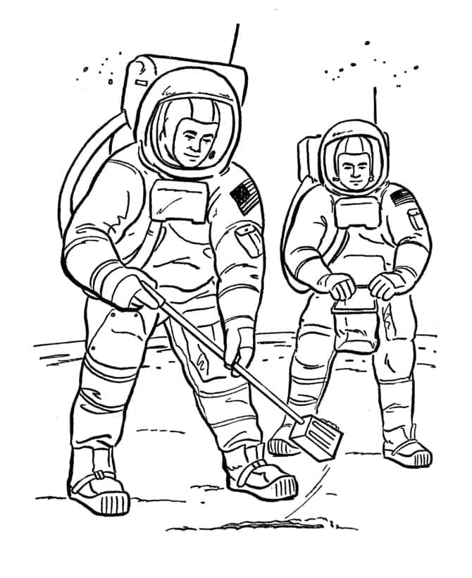 Astronaut Für 1-Jährige Kinder ausmalbilder