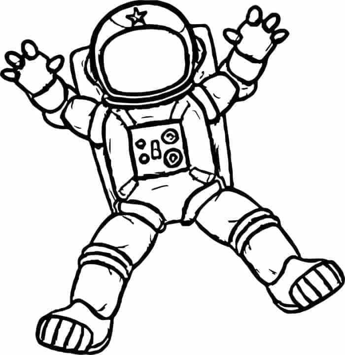 Astronaut Für 2-Jährige Kinder ausmalbilder
