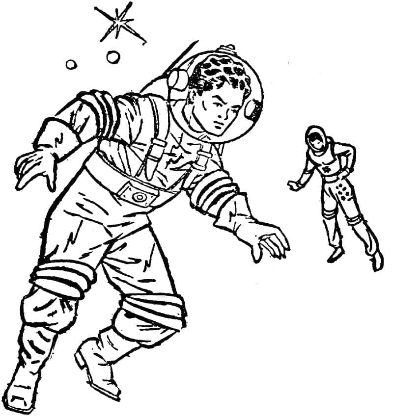 Astronaut Für 5-Jährige Kinder ausmalbilder