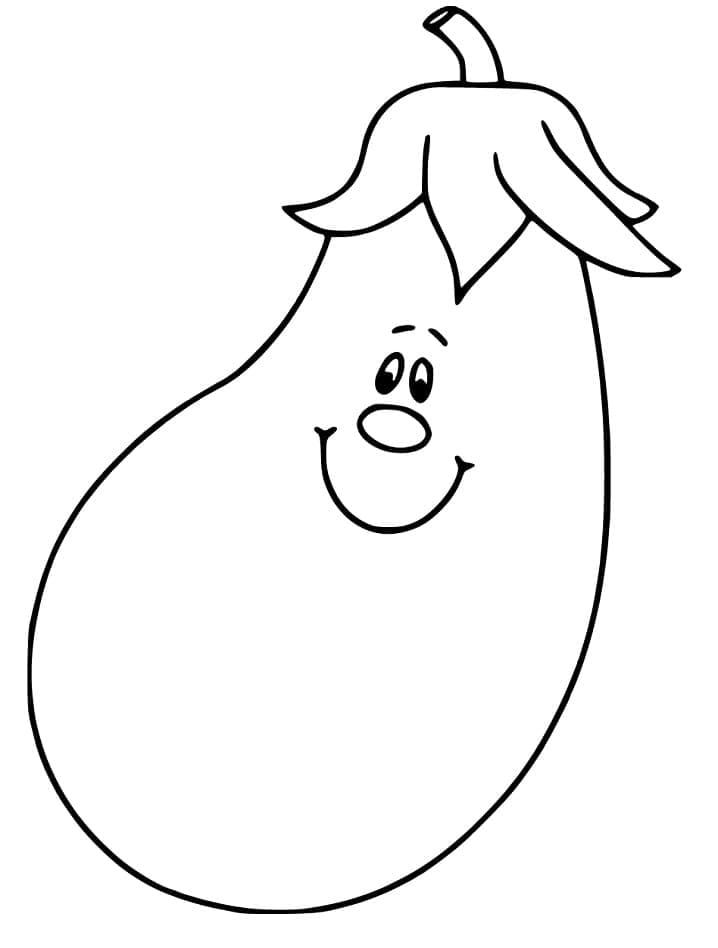 Aubergine ausmalbilder