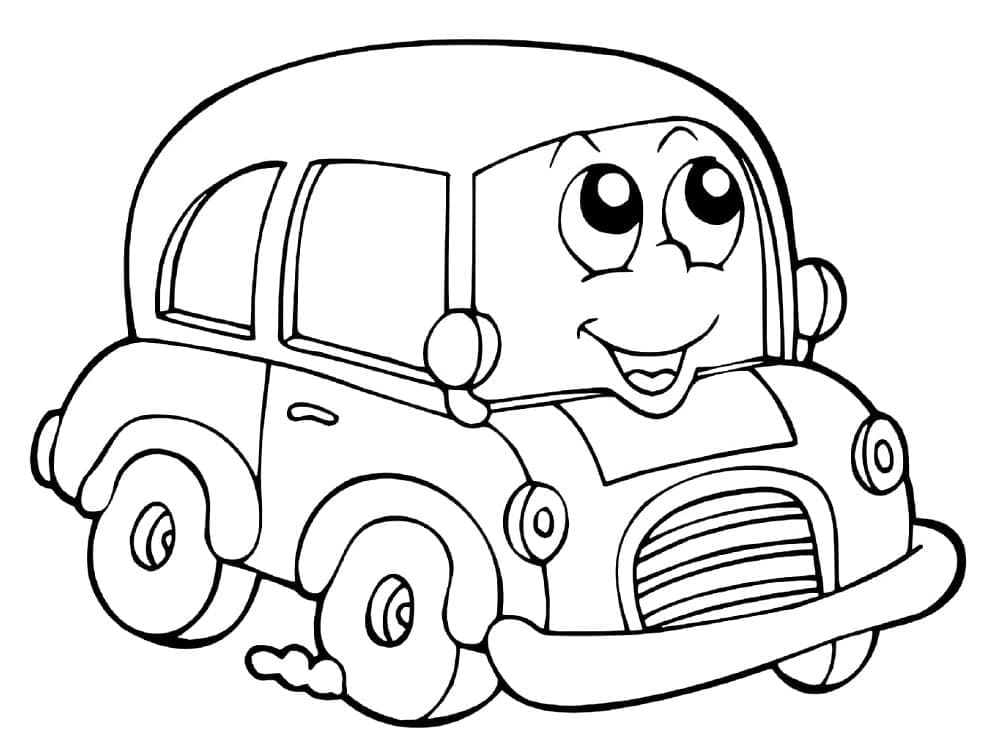 Auto für 3-jährige Kinder ausmalbilder
