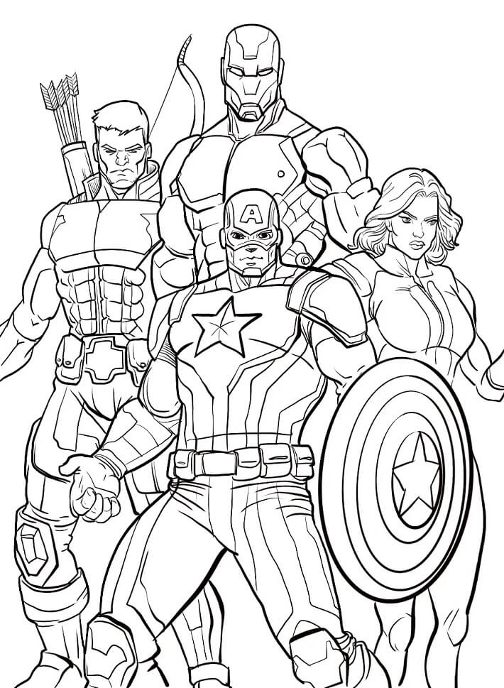 Avengers Bild druckbar ausmalbilder