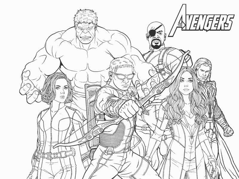 Avengers Marvel Superheld ausmalbilder
