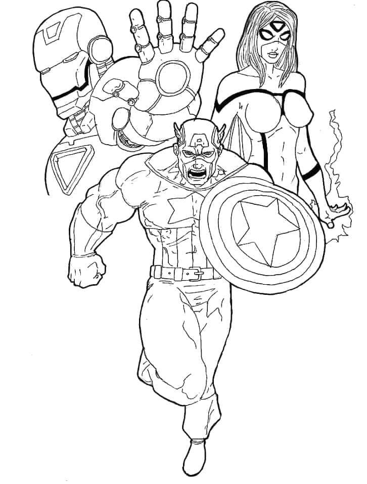 Avengers Marvel ausmalbilder