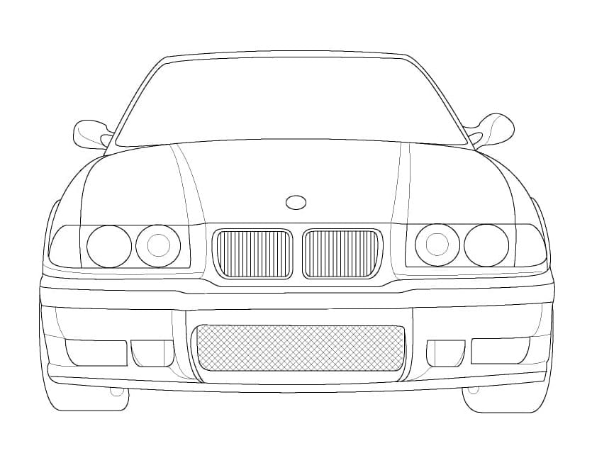 BMW Bild zum Drucken ausmalbilder