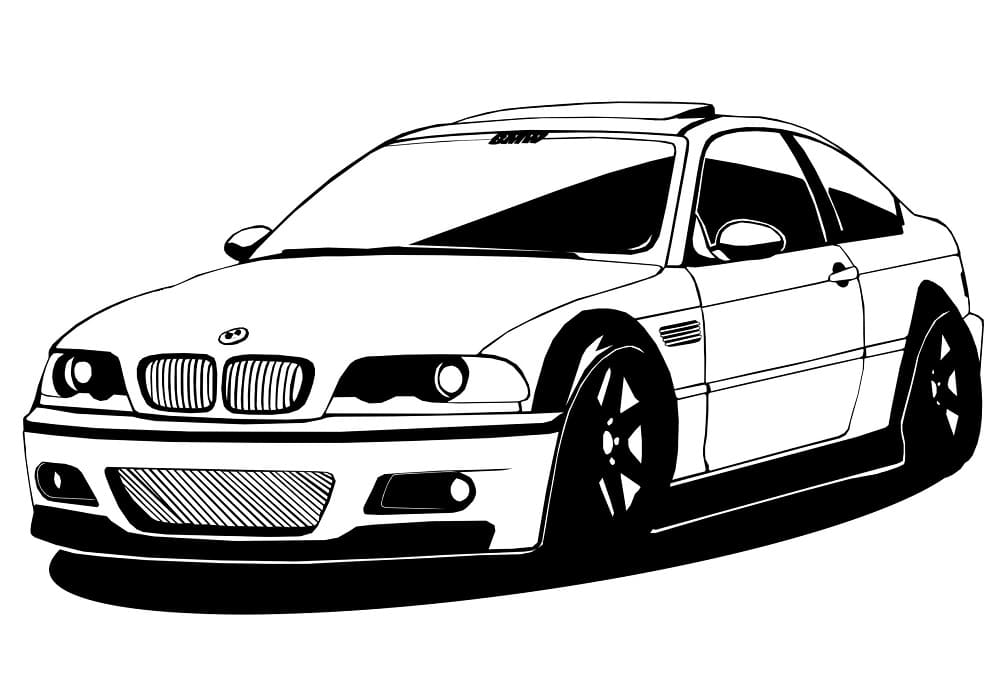 BMW Malvorlage für Kinder ausmalbilder