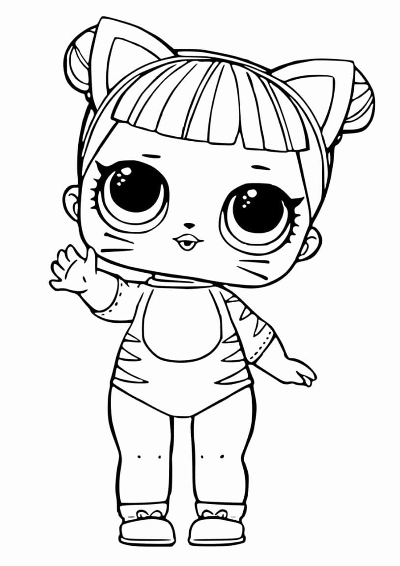 Baby Cat di Lol Surprise ausmalbilder