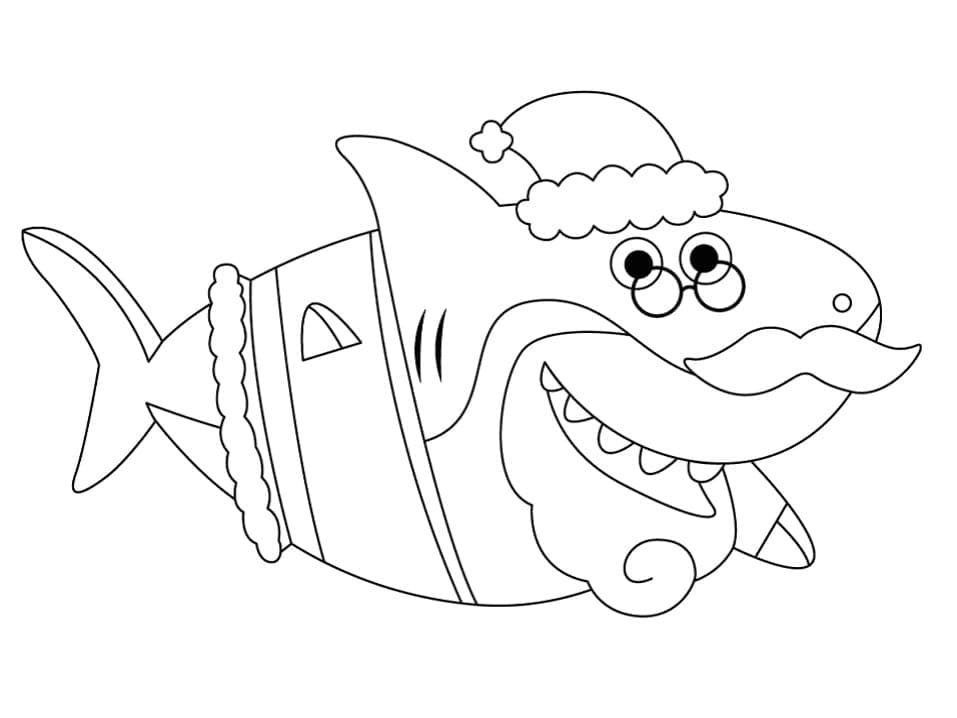 Baby Shark ausdrucken ausmalbilder