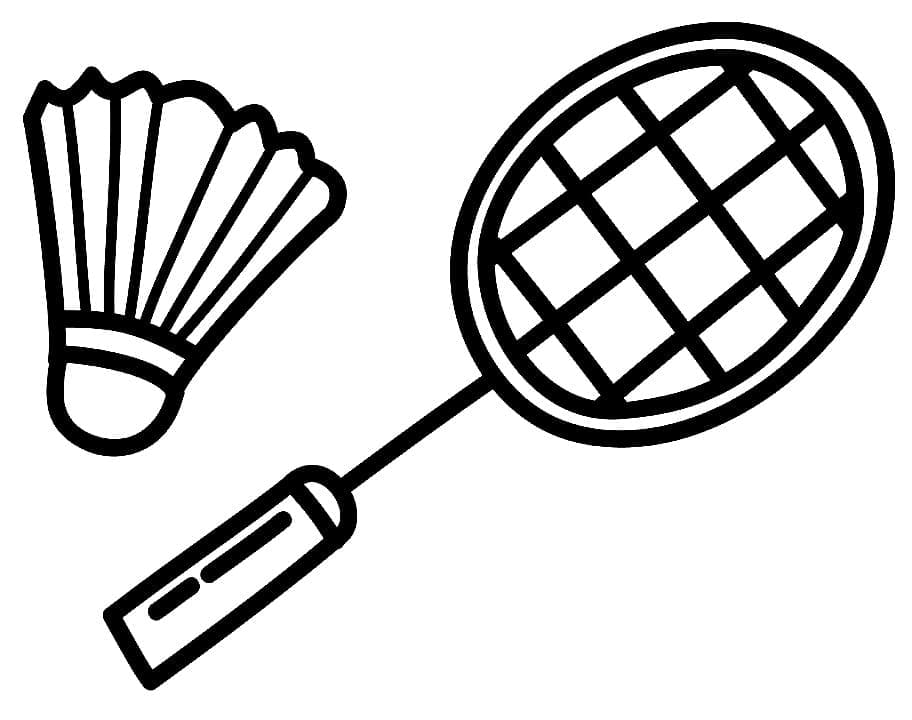 Badminton Bild Kostenlos ausmalbilder