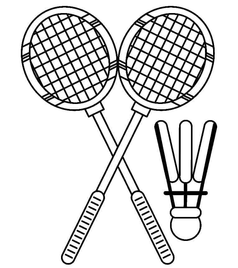 Badminton Bild ausmalbilder