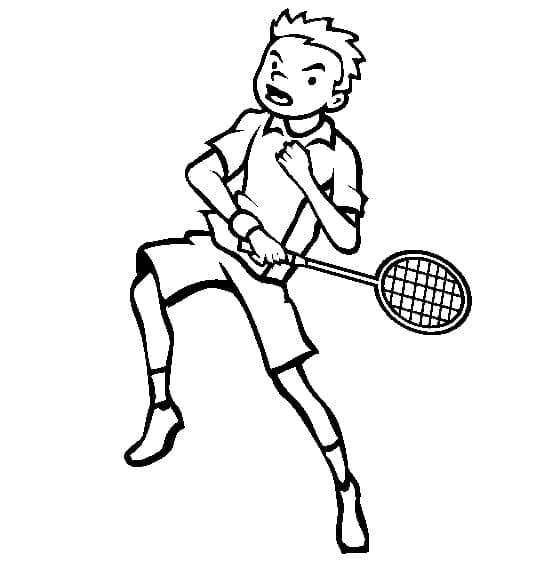 Badminton Druckbar Kostenlos ausmalbilder