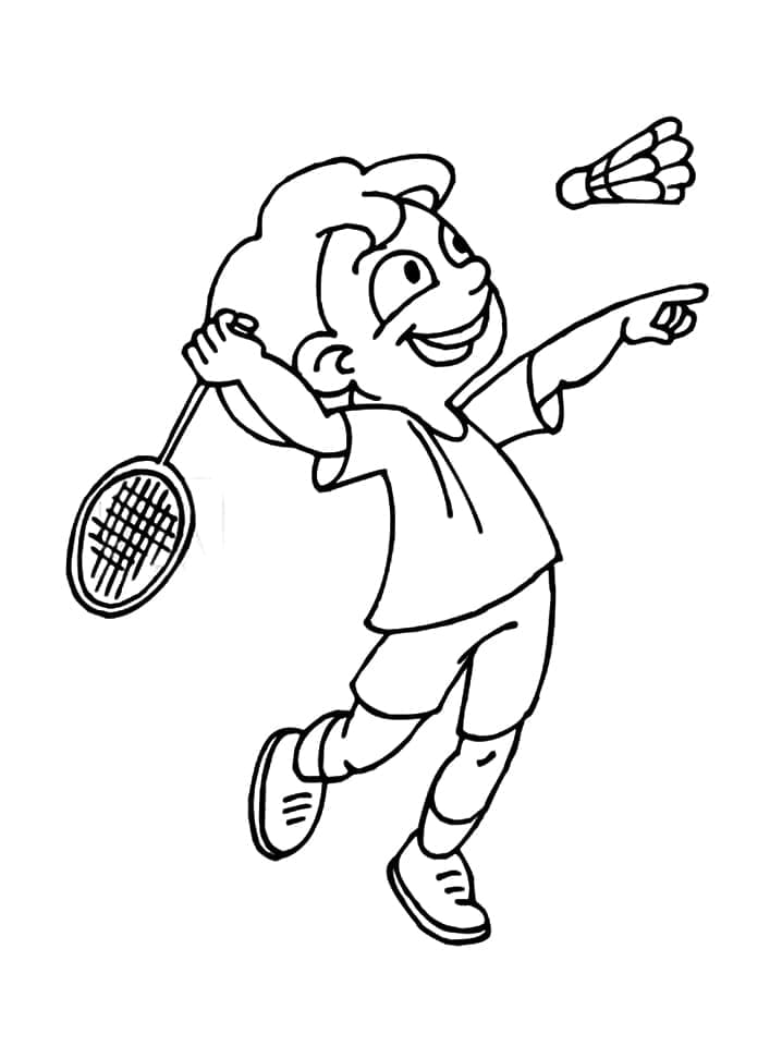 Badminton Druckbares Für Kinder ausmalbilder