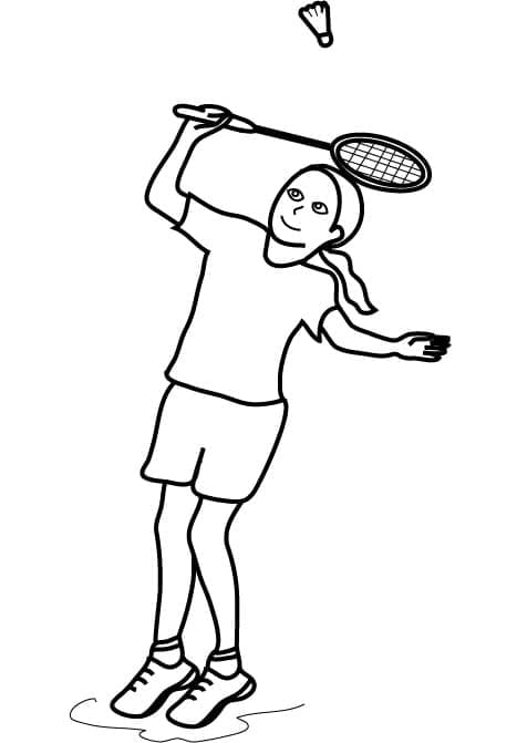 Badminton Für 2-Jährige Kinder ausmalbilder